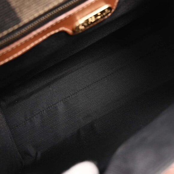 Fendi Black PVC Pequin 2way Handbag - Picture 7 of 12